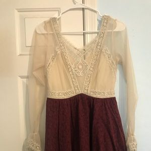 Beautiful lace free people dress